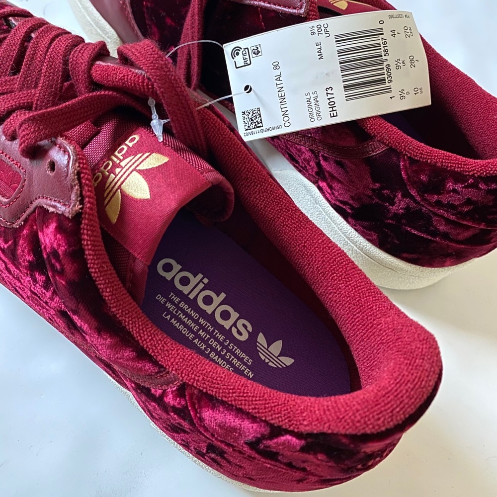 NEW! ADIDAS | Continental 80 velvet sneakers - Picture 6 of 8
